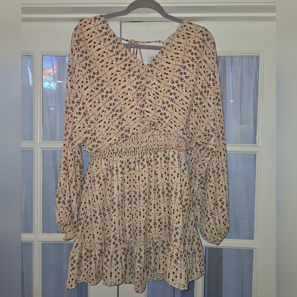 Heyson Chic Long Sleeve Floral Dress